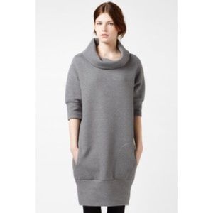 Lacoste Dark Grey Cowl Neck Sweater Dress